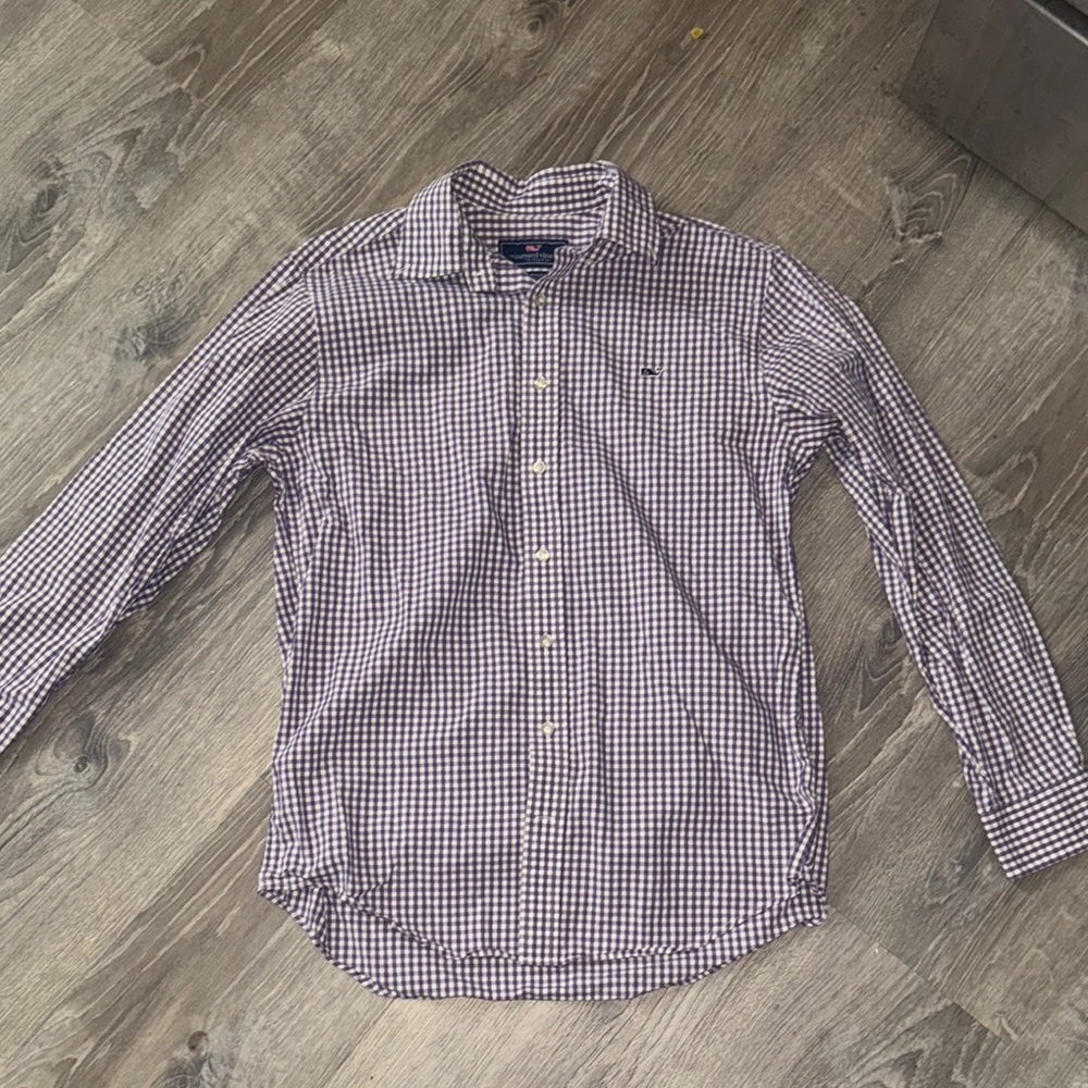 Men's Purple Checkered Shirt